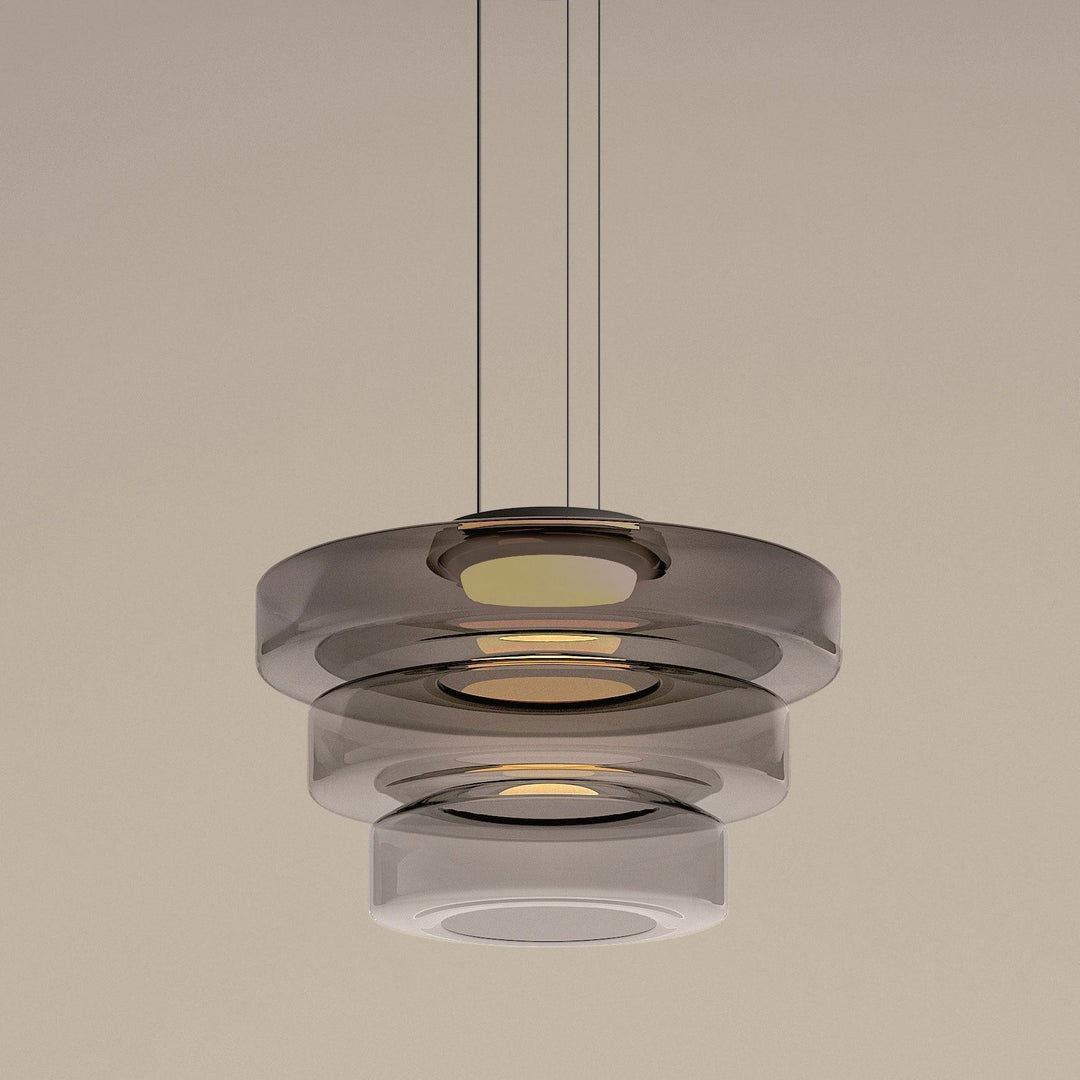 Szklana lampa wisząca Bauhaus, oświetlenie sufitowe do nowoczesnych i eleganckich wnętrz.