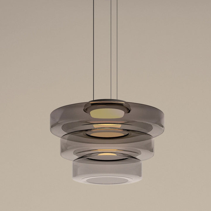 Szklana lampa wisząca Bauhaus, oświetlenie sufitowe do nowoczesnych i eleganckich wnętrz.