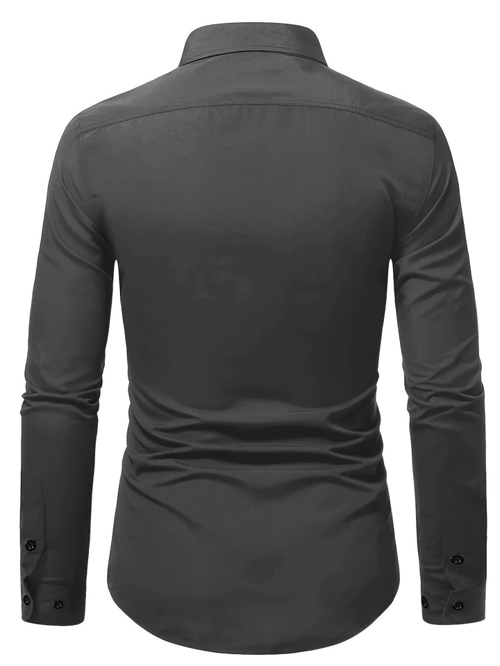 Stylowa koszula męska slim fit na co dzień i do pracy. Długi rękaw, idealna do casualowych i eleganckich stylizacji.