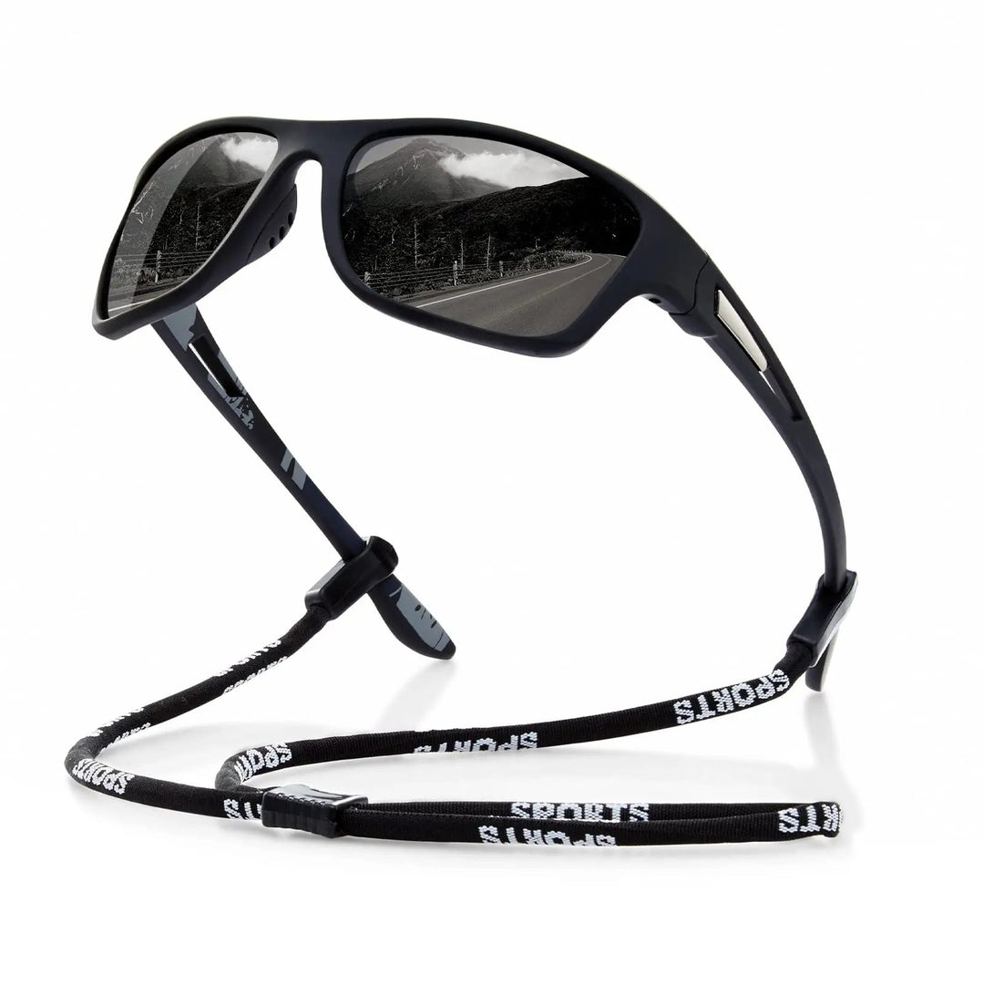 Unisex okulary polaryzacyjne sportowe UV400, idealne do jazdy na rowerze i biegania, zapewniające ochronę oczu.