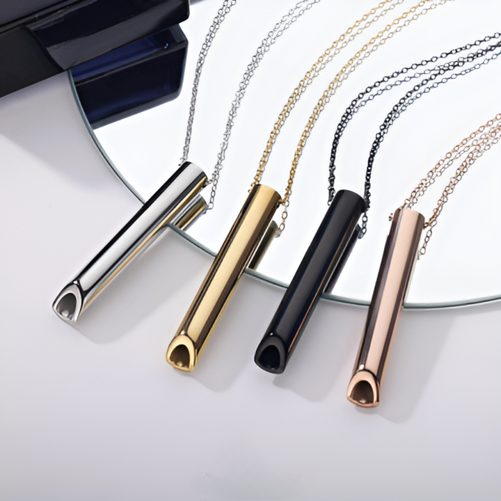 Naturalny inhalator antynikotynowy bez chemii, unisex. Naszyjnik wspiera ulgę i zdrowie podczas rzucania palenia.