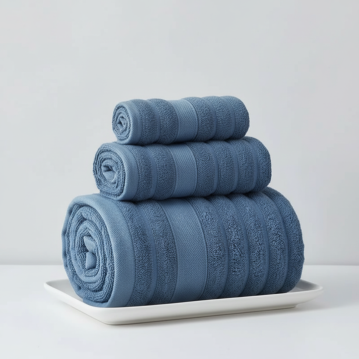 Luksusowy zestaw ręczników CottonDream ze 100% bawełny, miękki, chłonny, idealny do Twojej łazienki.