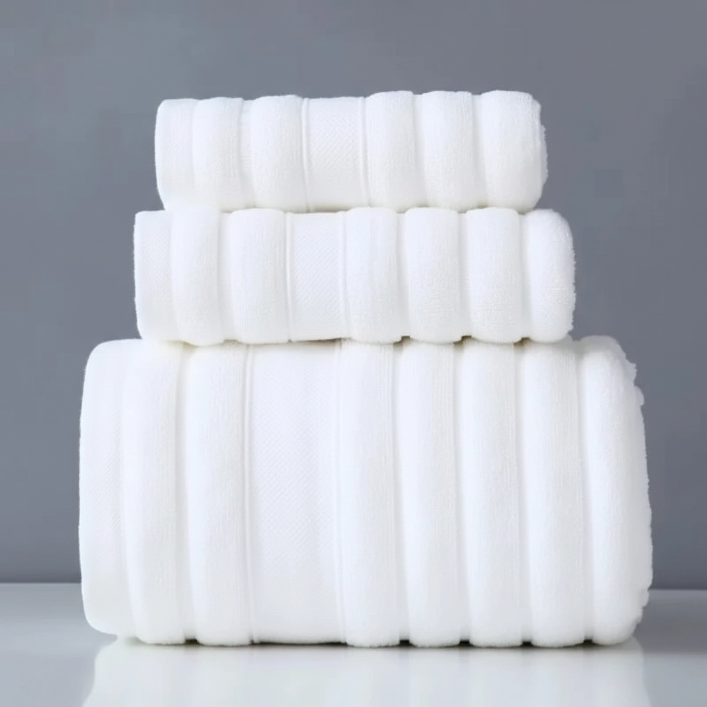 Komfortowy zestaw ręczników CottonDream z czystej bawełny frotta, miękki i chłonny do każdej łazienki w domu.