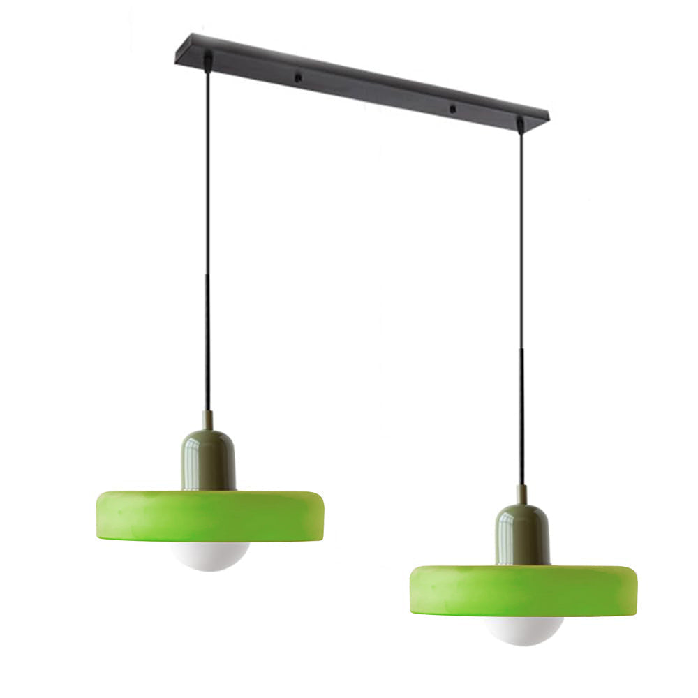 Lampa sufitowa podwójna, czarna. Nowoczesne oświetlenie do salonu, jadalni.