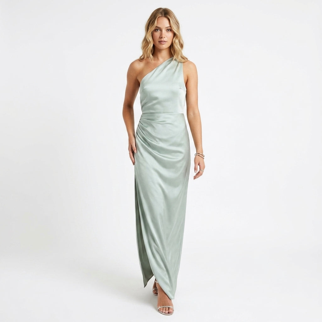 Damska sukienka maxi jednokolorowa. Elegancka i modna sukienka casual lub wieczorowa.