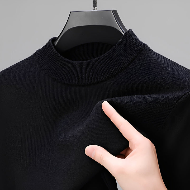 Męski sweter pulower z długim rękawem. Komfortowy i elegancki sweter, idealny na co dzień i na zimę.