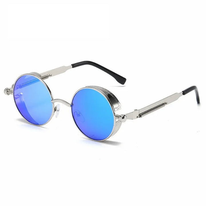 Klasyczne okulary przeciwsłoneczne unisex UV400. Okrągłe, modne, ochrona i styl na upalne dni lata.