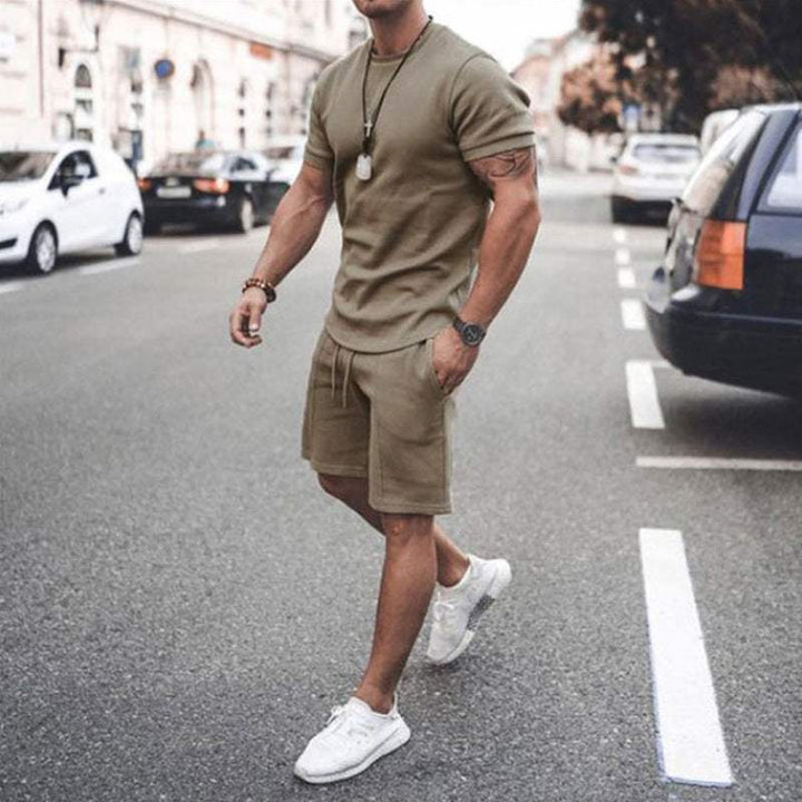 Stylowy męski zestaw letni Eryk, casualowy komplet idealny na lato i relaks.