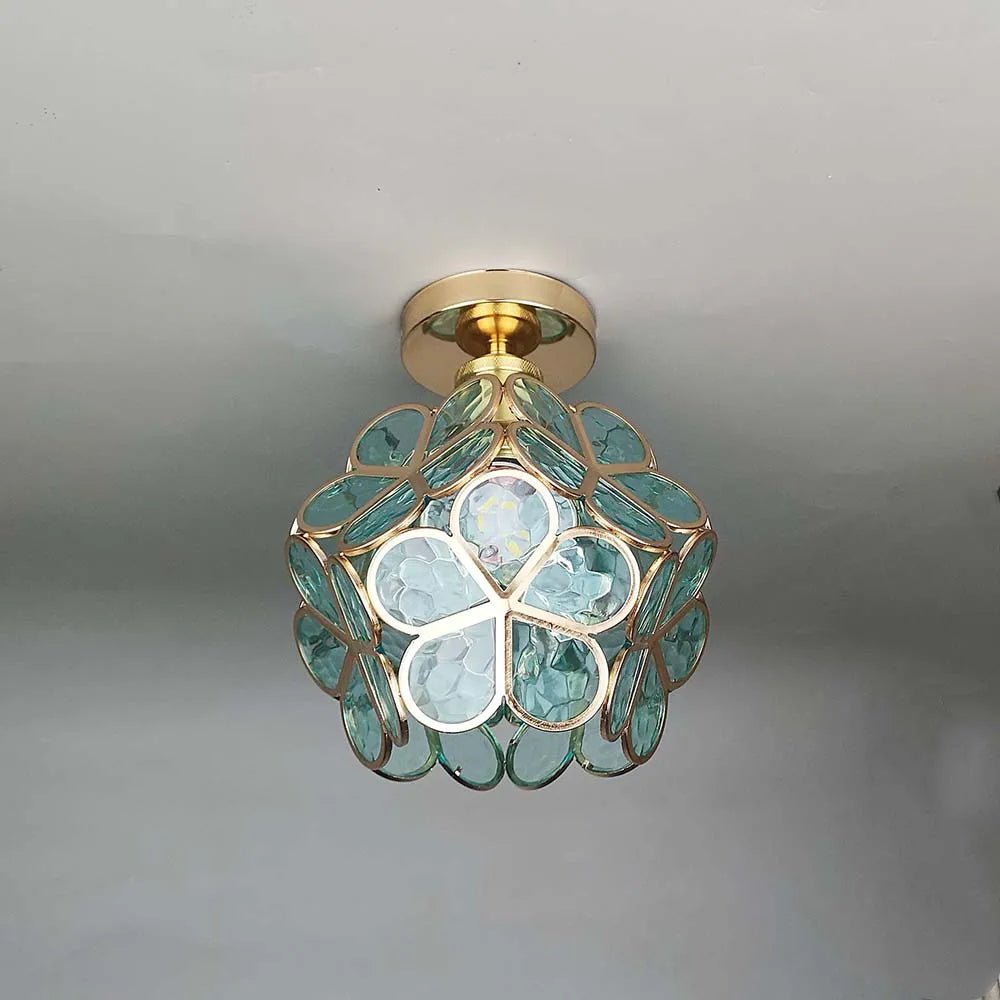 Wyjątkowa lampa sufitowa kwiatowa. Oświetlenie salonu i korytarza. Elegancki design do Twojego domu.