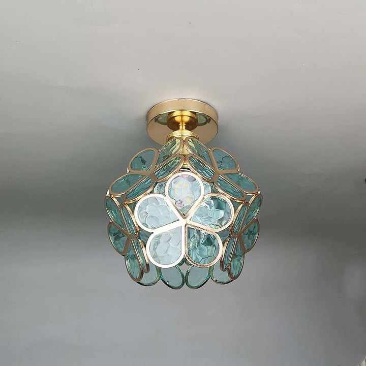 Wyjątkowa lampa sufitowa kwiatowa. Oświetlenie salonu i korytarza. Elegancki design do Twojego domu.