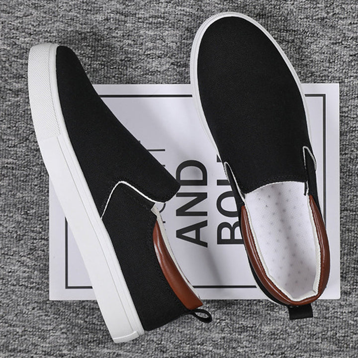 Stylowe męskie sneakersy slip-on Lennard, casualowy design, pasują do wielu letnich stylizacji.