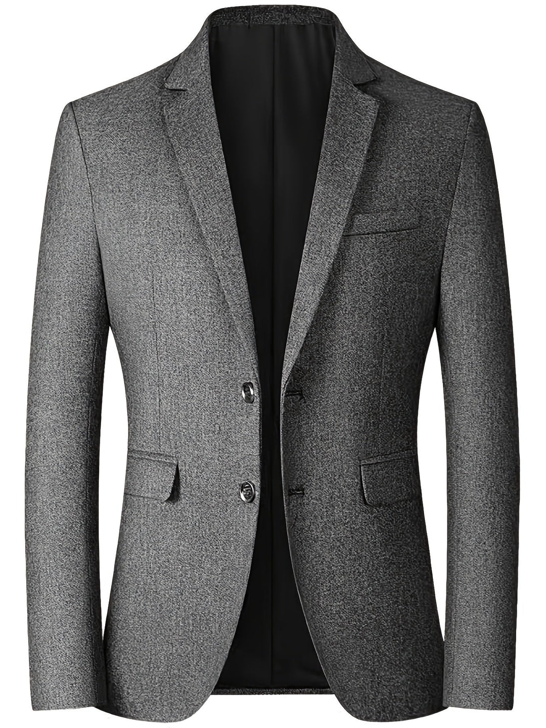 Zbliżenie na tkaninę jesiennej marynarki męskiej slim-fit Cedric. Szykowna, klasyczna, idealna na każdą okazję.