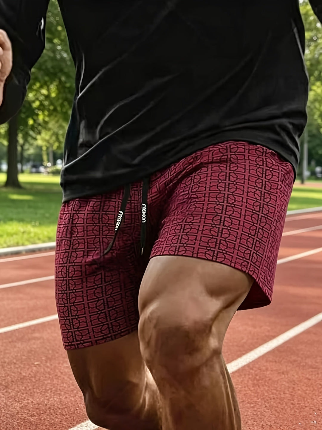 Modne damskie szorty cargo, geometryczny print, idealne do streetwearu, wygodne na codzień.