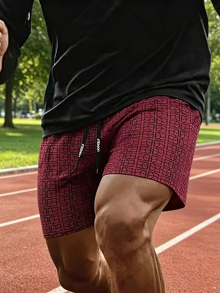 Modne damskie szorty cargo, geometryczny print, idealne do streetwearu, wygodne na codzień.