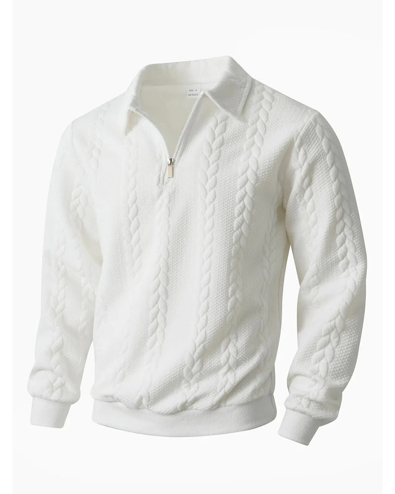 Stylowa bluza męska bawełniana z modnym półzamkiem. Perfekcyjny wybór na wiosnę i jesień, zapewnia komfort.
