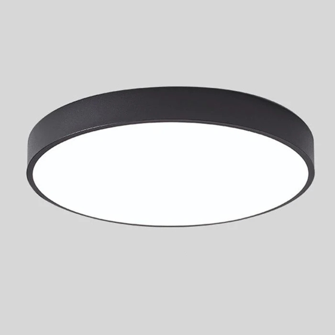 Lampa sufitowa LED skandynawska, geometryczny kształt, nowoczesne oświetlenie.