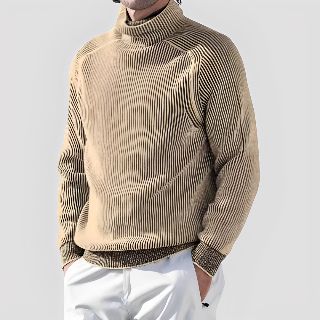 Elegancki męski golf, klasyczny sweter męski. Idealny na chłodne dni, komfortowy i modny na jesień/zimę.
