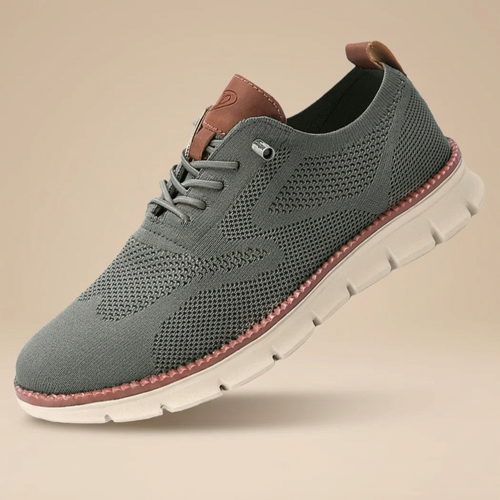 Boczne ujęcie męskich sneakersów Taniel. Przewiewne, letnie buty z elastyczną podeszwą, doskonałe na co dzień.