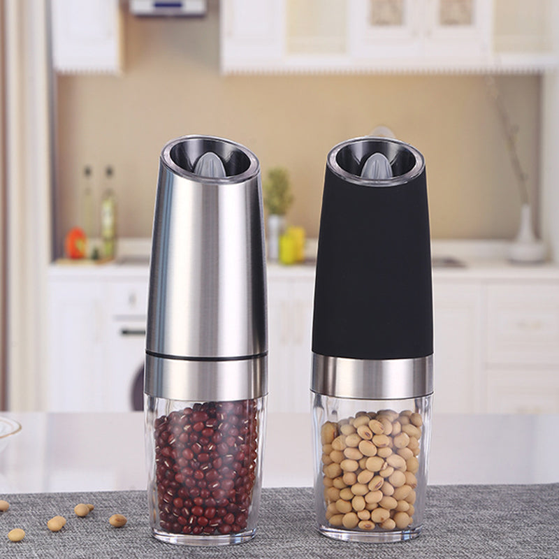 Nowoczesny młynek grawitacyjny do przypraw, pieprzu i soli, z inteligentnym LED.