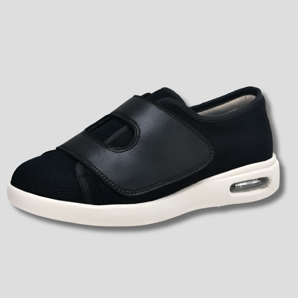 Komfortowe buty dla diabetyków i osób z opuchlizną, szerokie, z regulacją. Zdrowie stóp.