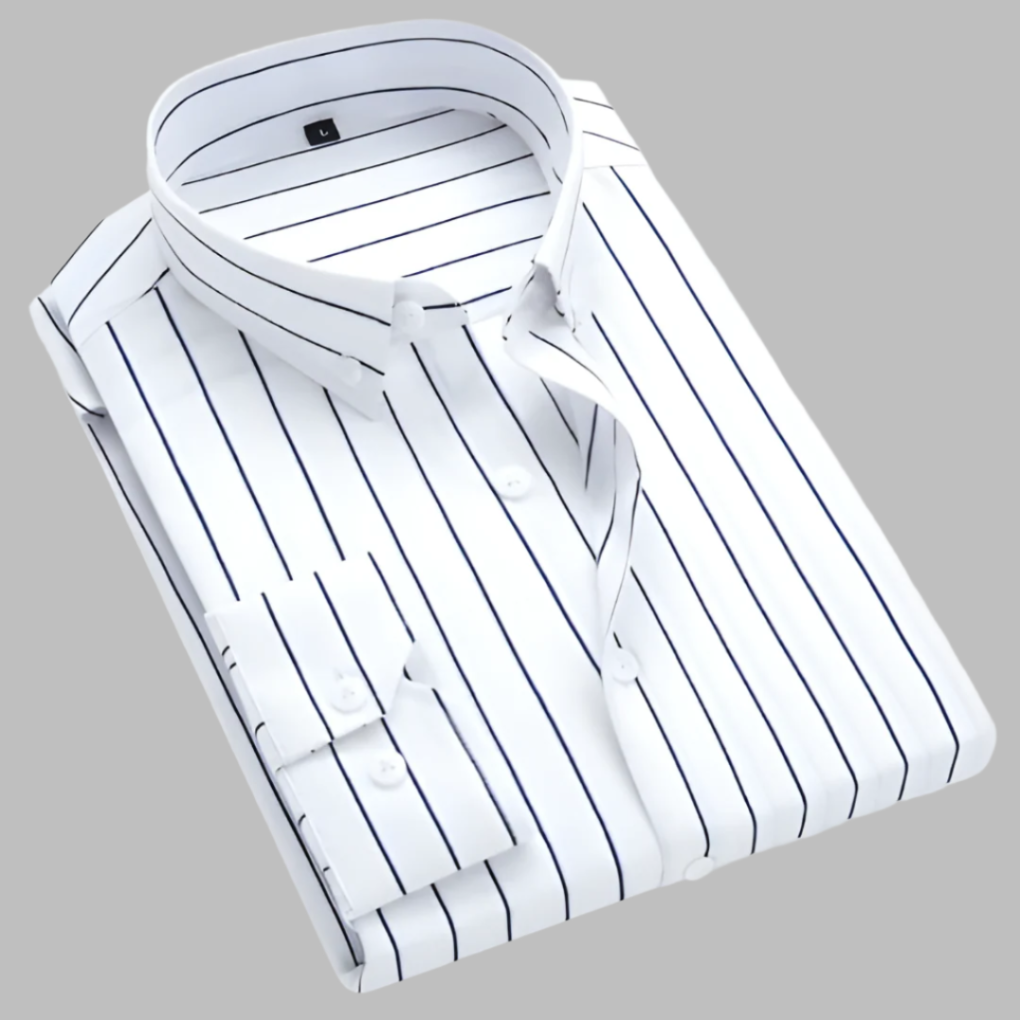 Męska koszula w kratę z długim rękawem, idealna na co dzień. Casualowa, modna koszula z kołnierzykiem button-down.