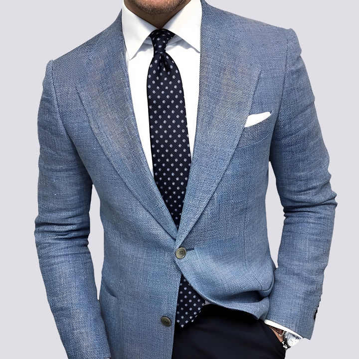Męska marynarka garniturowa, elegancka i wszechstronna. Idealna na okazje formalne i styl smart casual.