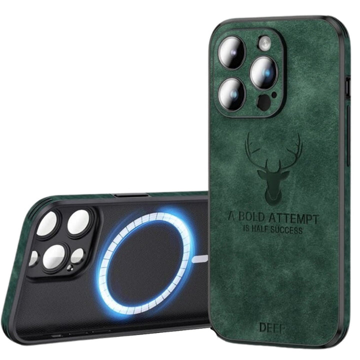 Luksusowe etui na iPhone'a z sarniej skóry Veltro, ochrona aparatu, antywstrząsowe.