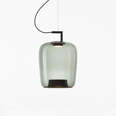 Lampa wisząca nowoczesna o smukłym kształcie. Designerskie oświetlenie sufitowe z jasnym blaskiem do wnętrz.