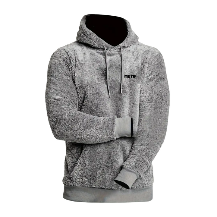 Bluza męska Emil regular fit z kapturem. Casualowy styl, ciepła i wygodna na jesienno-zimowe aktywności.