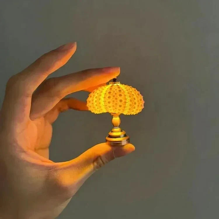 Zestaw DIY: unikalna lampka nocna jeżowiec. Stwórz swoje własne nastrojowe światło i dekorację do sypialni.