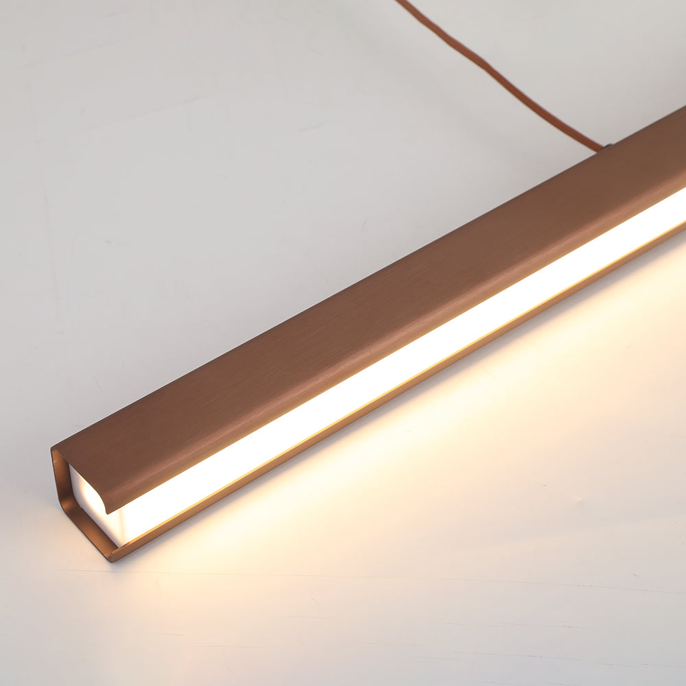 Nowoczesne oświetlenie sufitowe LED, industrialny akcent w salonie.