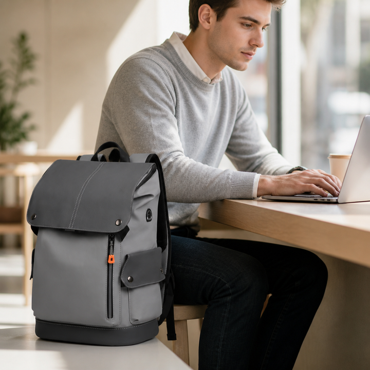 Ergonomiczny plecak miejski unisex na laptopa, wygodny na co dzień do pracy i szkoły.