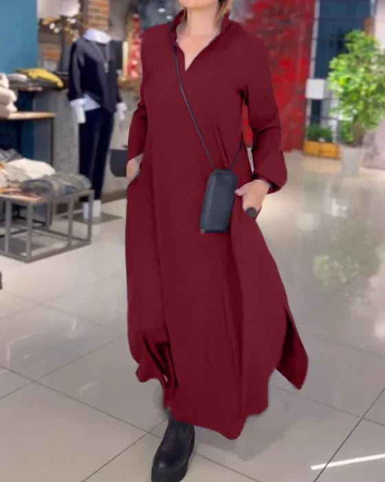 Luksusowa długa sukienka damska z bawełny premium, elegancka, wygodna, idealna na lato i specjalne okazje.