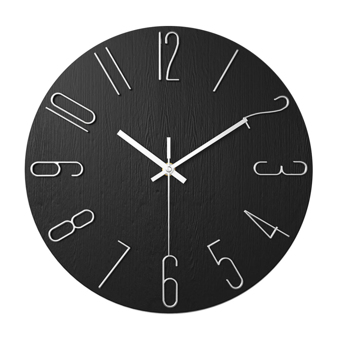 Zegar ścienny elegancki, minimalistyczny design, idealny do nowoczesnego salonu.
