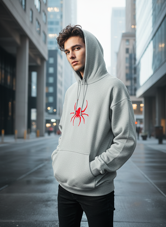 Stylowa Męska Bluza z Pająkiem - Komfort i Design