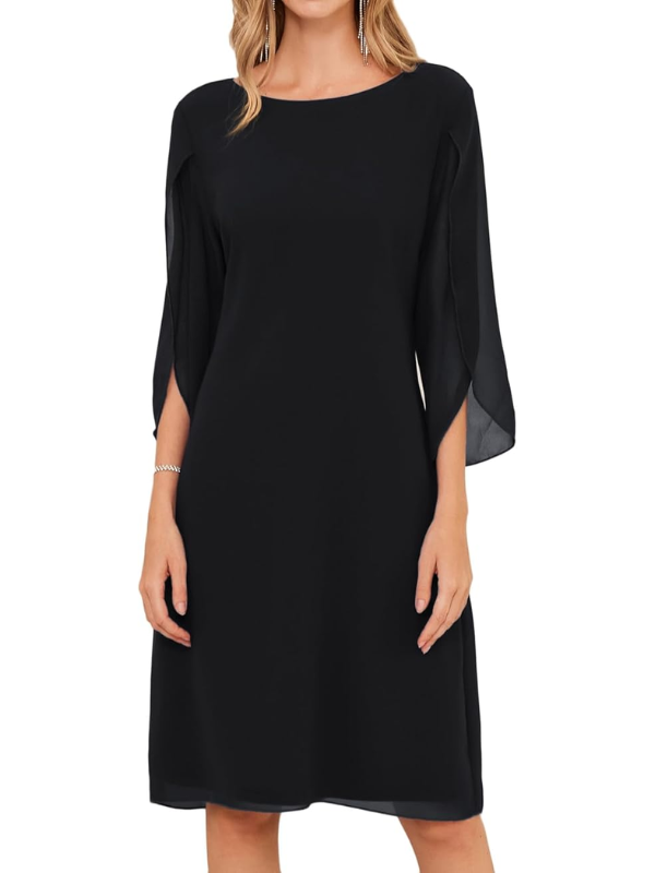 Modna damska sukienka midi wiosenna. Elegancki i komfortowy krój, idealny na casualowe stylizacje.