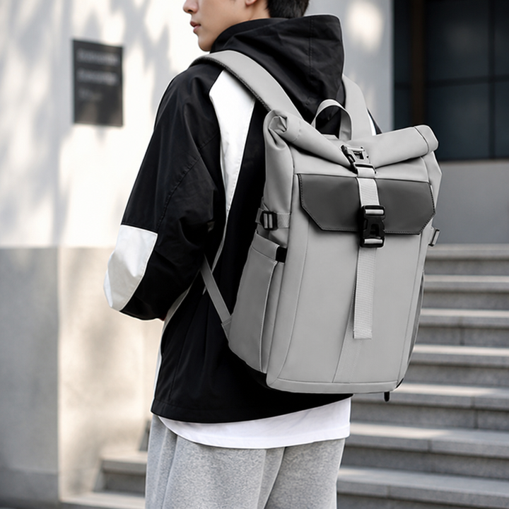 Plecak rolltop unisex, wodoodporny, idealny do miasta i na co dzień.