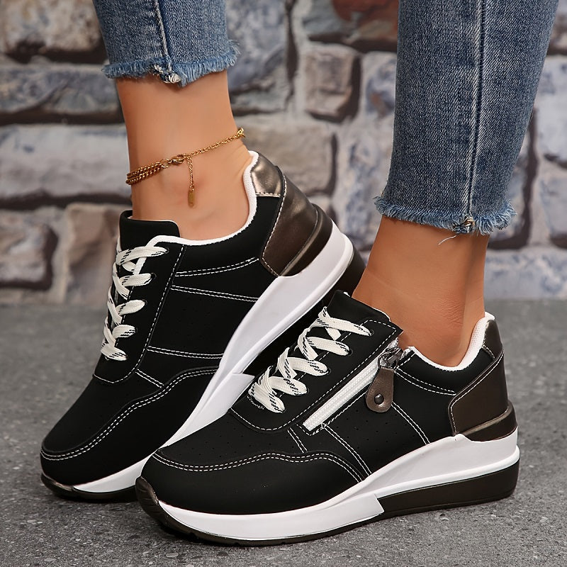 Lekkie damskie obuwie ortopedyczne. Komfortowe sneakersy z podeszwą dla wsparcia stopy na wiosnę i lato.