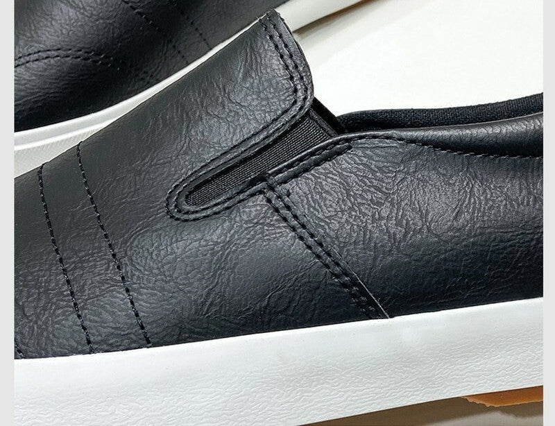 Wygodne męskie buty slip-on Jonas. Skórzane sneakersy na co dzień, idealne do miejskiego stylu.