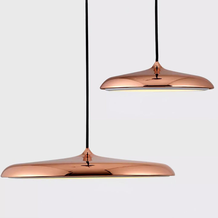 Nowoczesny design lampy LED. Minimalistyczne oświetlenie wiszące sufitowe, funkcjonalne.