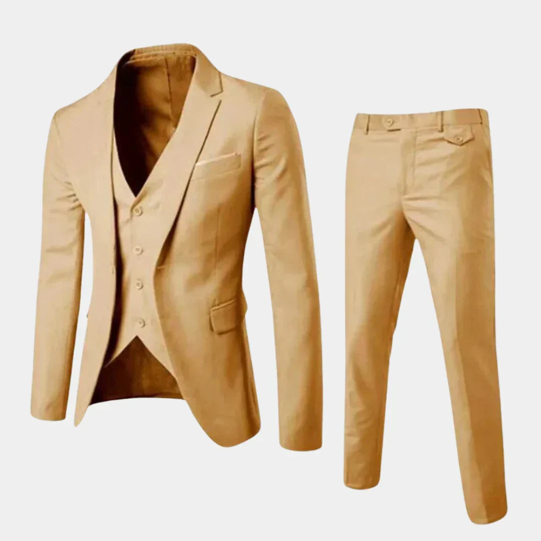 Elegancka męska marynarka slim fit z garnituru, z dopasowanym krojem, idealna na biznesowe spotkania i uroczystości.