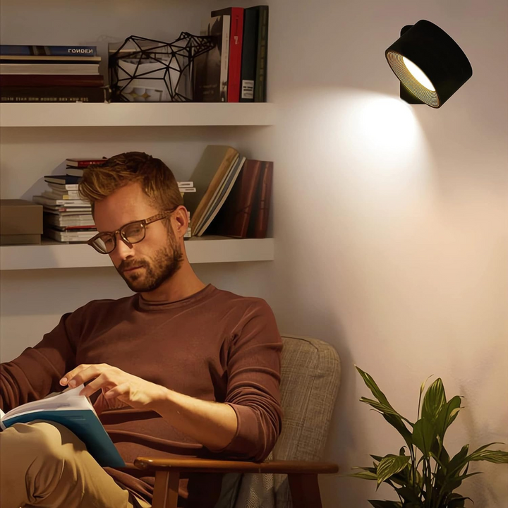 Wodoodporna lampa ścienna OmniGlow 360° do ogrodu, tarasu, zwiększa bezpieczeństwo wokół domu.