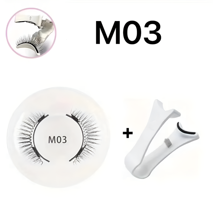 Ergonomiczna pęseta aplikator do rzęs magnetycznych. Ułatwia precyzyjne nakładanie sztucznych rzęs.