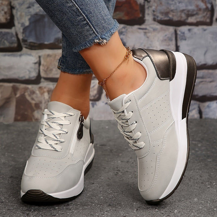 Damskie sneakersy na co dzień, ortopedyczne, z miękką, komfortową podeszwą. Idealne do modnych stylizacji.