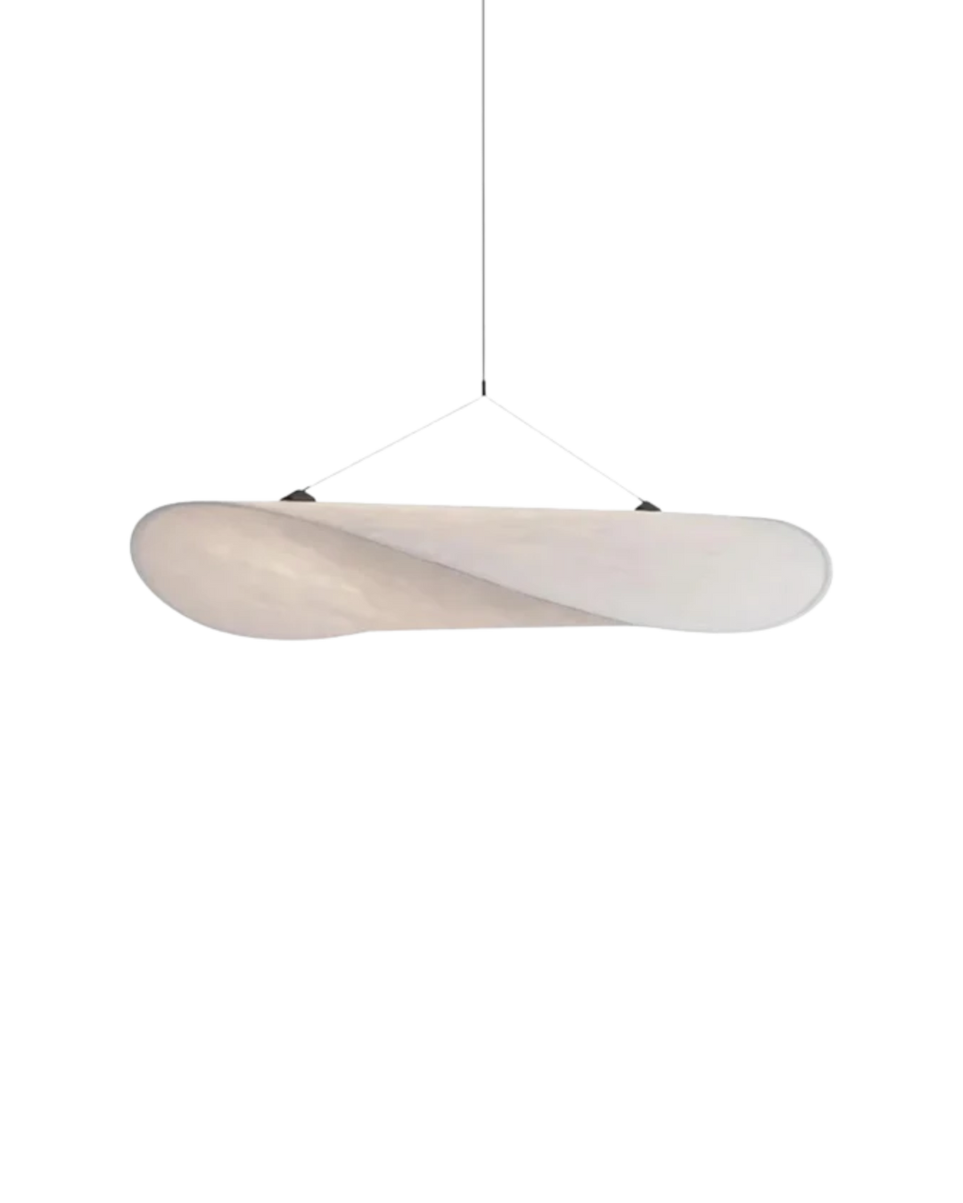 Lampa sufitowa Japandi z efektem zaćmienia. Minimalistyczne oświetlenie salonu i sypialni.