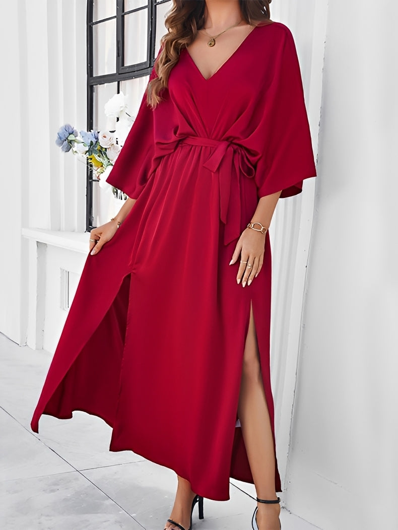 Przewiewna, luźna sukienka maxi dla kobiet, doskonała na lato. Elegancki i swobodny fason, idealny na wakacje.