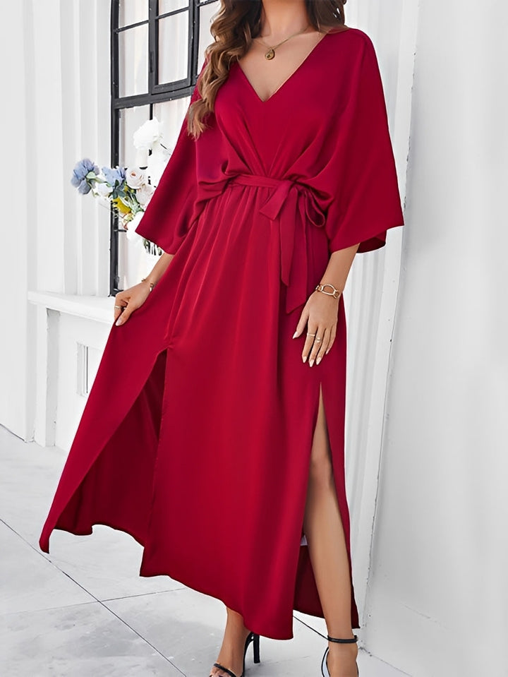 Przewiewna, luźna sukienka maxi dla kobiet, doskonała na lato. Elegancki i swobodny fason, idealny na wakacje.