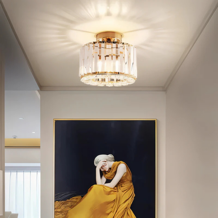 Luksusowa lampa sufitowa kryształowa do jadalni, sypialni. Efektowne oświetlenie wnętrz z designerskimi elementami. [[lstfy-media:2]]