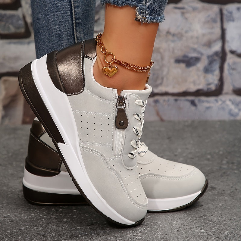 Eleganckie damskie buty ortopedyczne. Lekkie sneakersy zapewniające komfort i stabilne wsparcie stopy.