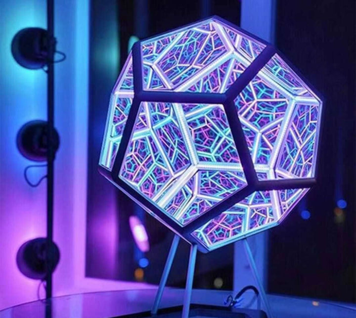 Designerska lampa LED 3D z efektem głębi, idealna dekoracja do salonu. Nowoczesne oświetlenie.